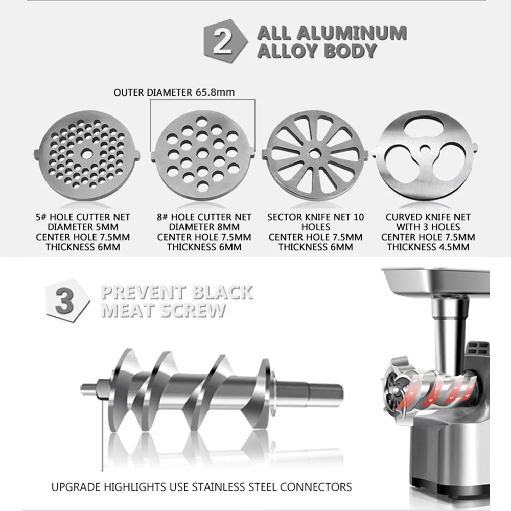 Electric Multifunction Mince Stuffing Machine 4