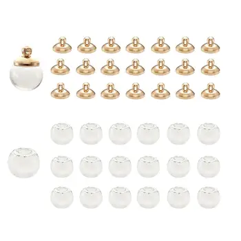 

DIY Pendant Making Sets with Alloy Locket Pendants Imitation Pearl Acrylic Beads Steel Cable Chain, Mixed Color, 23.6"(60cm)