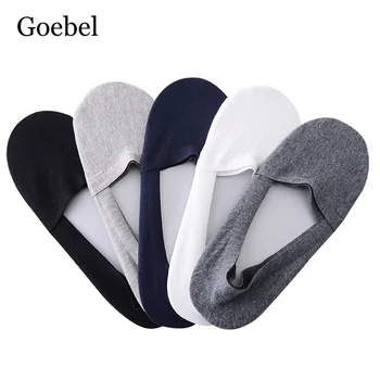 

Non-slip Male Invisible Socks Shallow Mouth Casual Men's Socks Summer Solid Color Boat Socks Man 3Pairs/lot=6pieces
