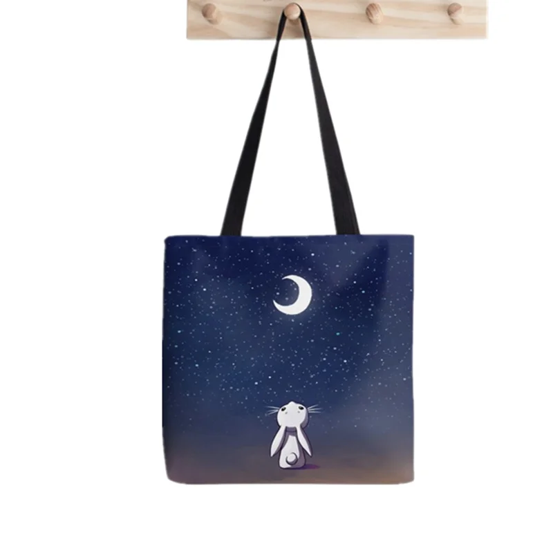 Shopper Monkey World Green Tote Bag Printed Tote Bag women Harajuku shopper handbag girl Shoulder shopping bag Lady Canvas Bag
