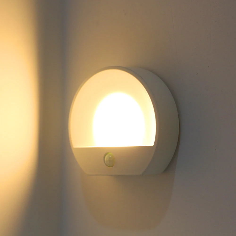 

Rechargeable Motion Sensor night lamp Infrared Motion Sensor Night Light Detector Light Auto On/Off Wall Light Closet Power