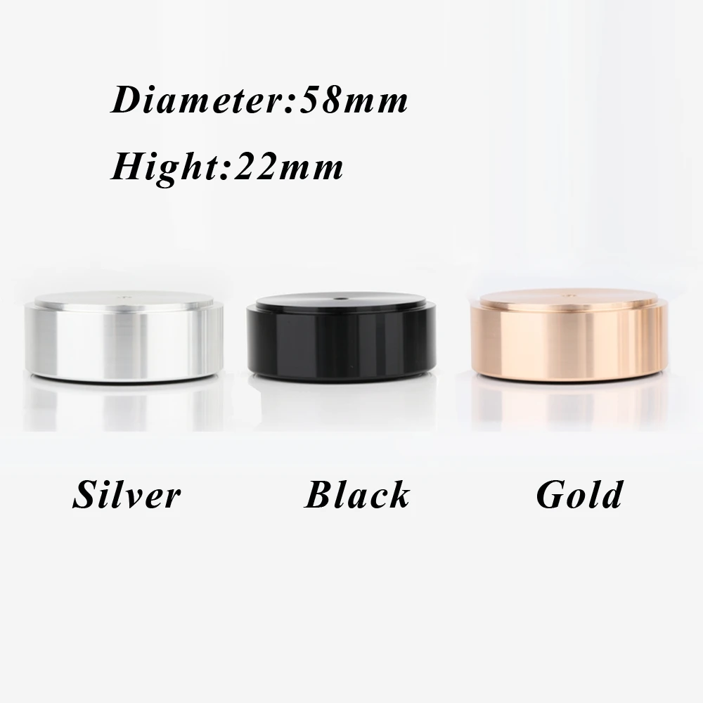

4PCS BP0022 58x22mm Full Aluminum Amplifier Speaker Isolation Feet Turntable Monitor CD DAC Radio Vibration Stand Pad Base