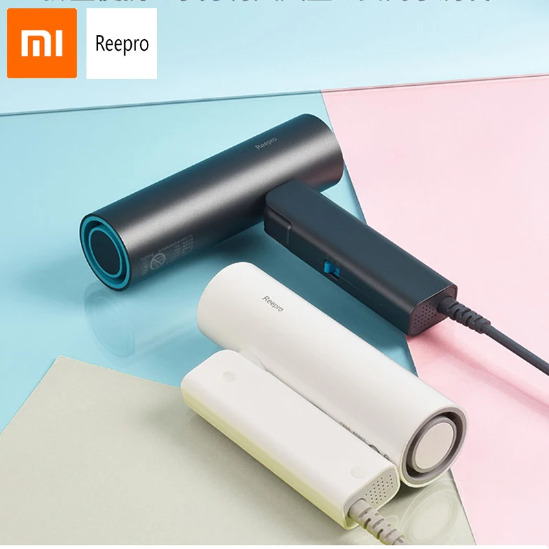 Мини-фен для волос Xiaomi Reepro, 550 Вт, профессиональный фен, быстросохнущий, складная ручка, Парикмахерская, RP-HC03 для волос для школы