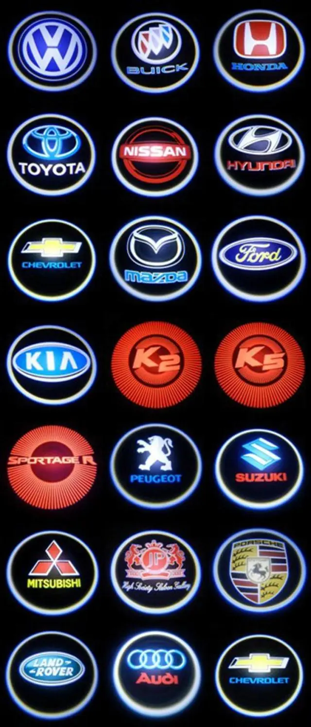 Honda четвертое поколение лампочка освещения подножки Карманный выпуск Лазерная лампочка освещения подножки Автомобильный светодиодный свет автомобиля для проецирования логотипов лампа