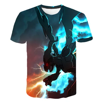 

Baby T-shirt movie Pikachu 3D Pokemon kids clothes Japan Cartoon t-shirt clothes boys clothes Anime Harajuku fashion Streetwear