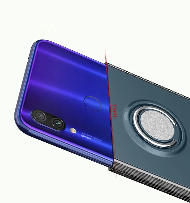 Чехлы для xiaomi redmi note7 anillo de Metal soporte de coche из силикона для redmi note5 redmi note6
