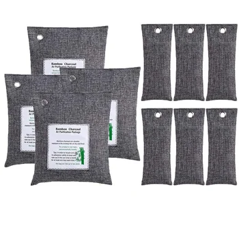 

10-Pack Bamboo Charcoal Air Purification Bag Household High Efficiency Deodorant Natural Activated Carbon Deodorant Air Freshene