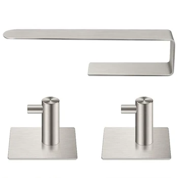

GTBL Hand Towel Holder/Towel Ring - Wall-Mounted Solid Bathroom Hardware Towel Bar ,Self Adhesive Towel Bar Stick on Wall