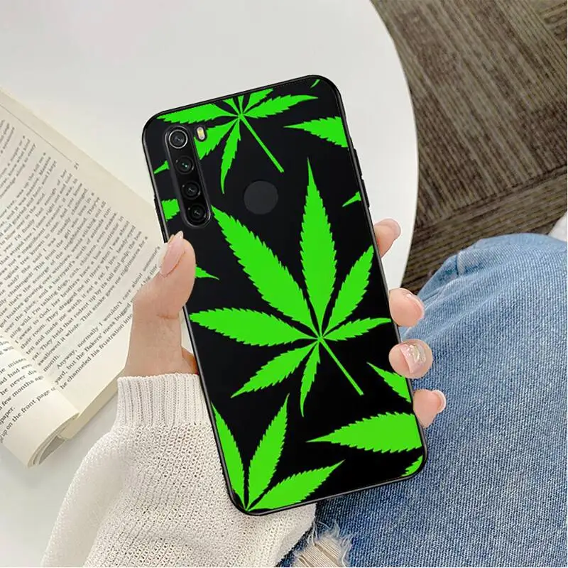 best phone cases for xiaomi YNDFCNB plant leaves Cannabis leaf Phone Case Cover For Redmi note 8Pro 8T 6Pro 6A 9 Redmi 8 7 7A note 5 5A note 7 case xiaomi leather case charging