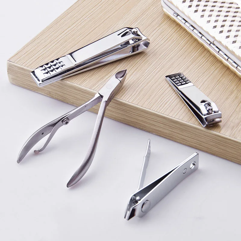 Горячая Распродажа 12 шт./компл. для ухода за ногтями Маникюрный педикюрный набор машинка для стрижки волос ножницы, пинцет Инструмент с чехол для нейл-арта