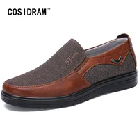 COSIDRAM Canvas Loafers Shoes Slip on Men Casual Shoes Overshoes Summer New 2019 Breathable Fashion Soft Flat Driving Shoes 1