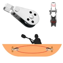 Нейлоновый шкив блок W съемный контактный кронштейн 316 тоннель из нержавеющей стали лодка аксессуары коррозионно-стойкий шкив