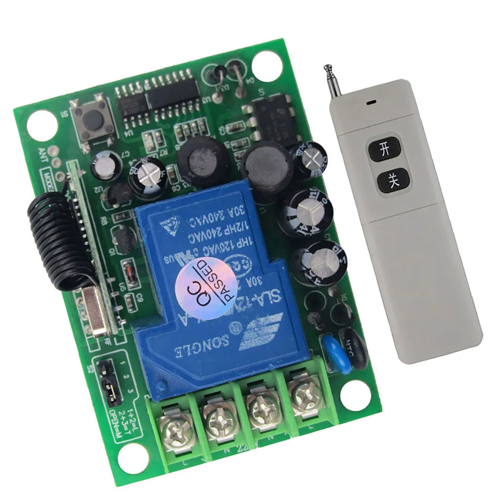 3000m Long Distance DC 9V RF Wireless Remote Control Switch with Receiver	 for Light Lamp Motor