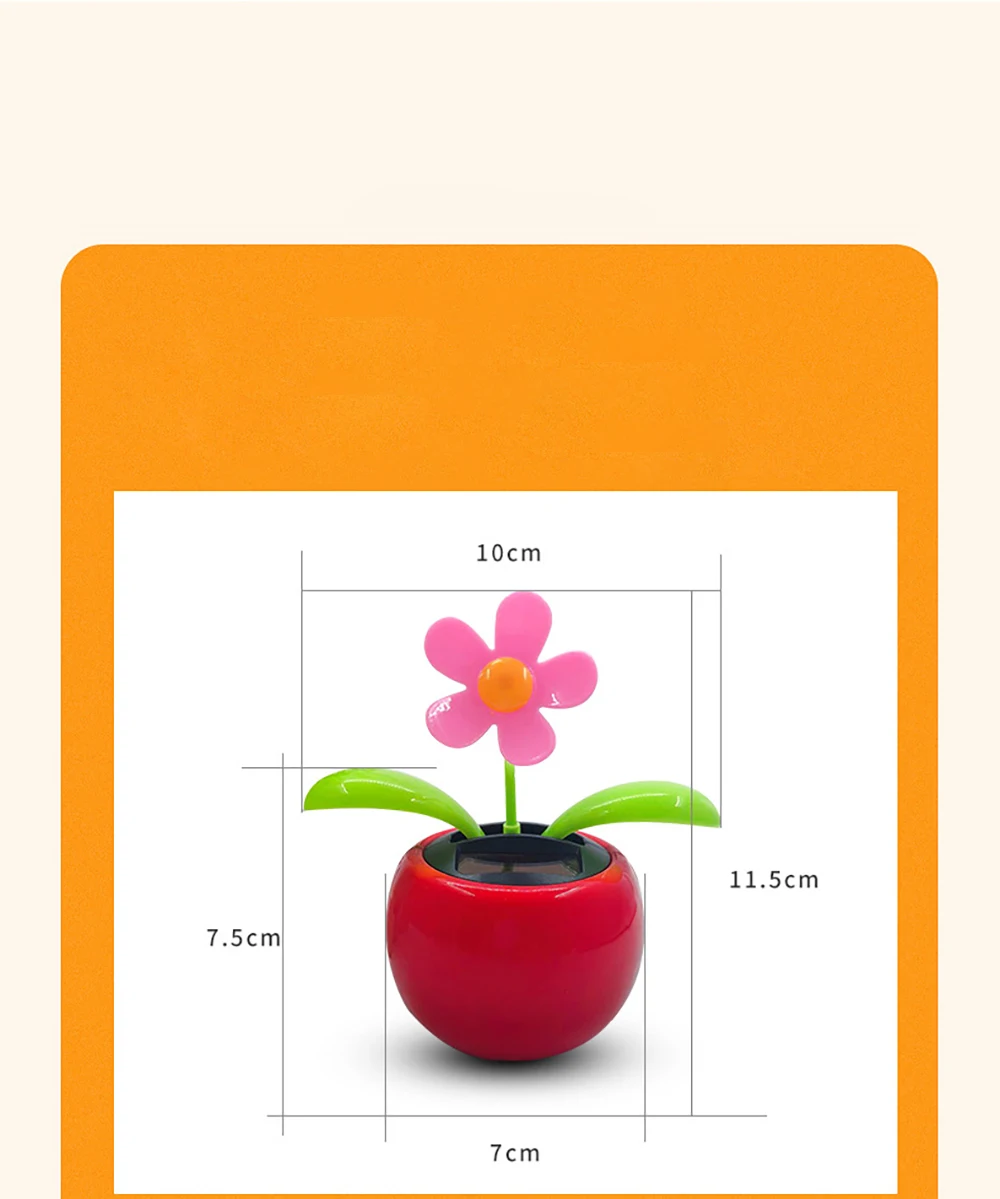 1 шт., новинка, движущиеся танцевальные качели, откидной клапан, солнечная игрушка, Подсолнух, яблоко, автомобиль, подарок гаджеты, домашние игрушечные украшения, растения