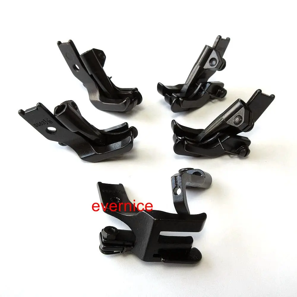 5 комплектов Topstitch ходьба ноги W/Руководство по краям для Tacsew T111-155 Highlead Brother