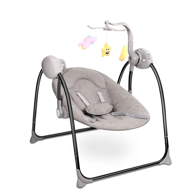 Grey Детское кресло-качалка IMBABY, детские качели, электрическая детская колыбель с пультом дистанционного управления, кресло-качалка для новорожденных, кресло-качалка - Цвет: Grey