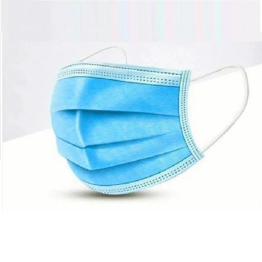 

Non-Woven Disposable Face Mask 3 Layers Dust Proof Protection Safety Work Masks Men Women Test Home Cleaning Face Masks
