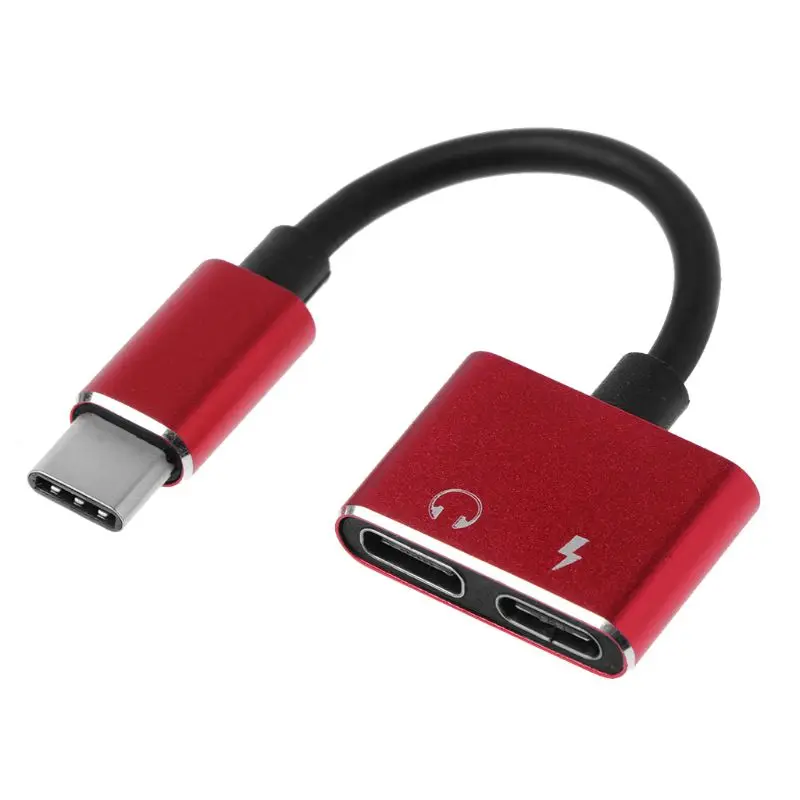 Type-C USB 3,1 аудио+ зарядный разъем для наушников конвертер адаптер для Android