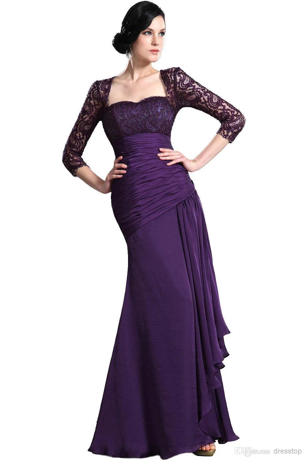 Vestido de festa сексуальные кружевные рукава вечерние шифоновые длинные вечерние элегантные женские платья для матери невесты с жакетом