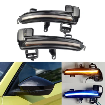

Dynamic Bicolor Turn Signal Light For Skoda Superb A7 B8 MK3 III Typ 3V 2016 2017 2018 2019 Side Wing LED Startup Breath Blinker