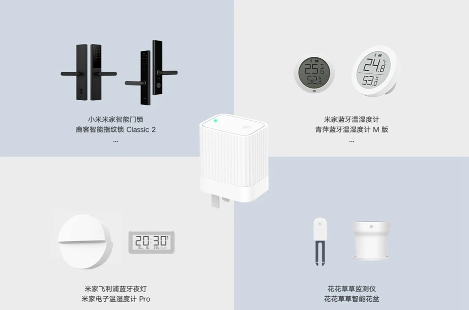 Xiaomi Mijia Smart Cleargrass Bluetooth/wifi-шлюз концентратор Работает с приложением Mijia Bluetooth устройство «умный дом»