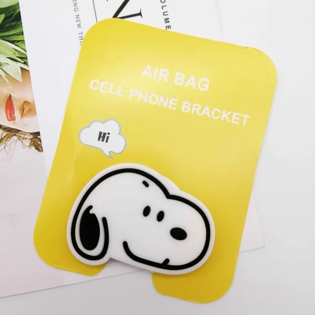 Snoo Wholesale Socket Universal Mobile Phone Stretch Bracket Cartoon Air Bag Phone Expanding Phone Stand Finger Car Phone Holder - Цвет: Snoo