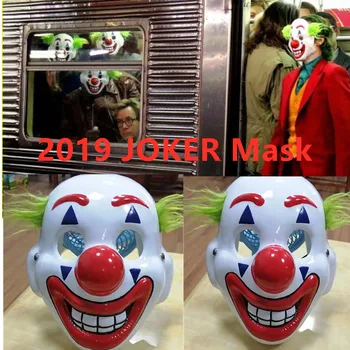 

Joker Mask Joaquin Phoenix Joker Cosplay Arthur Latex Mask Plastic Halloween Cosplay Props