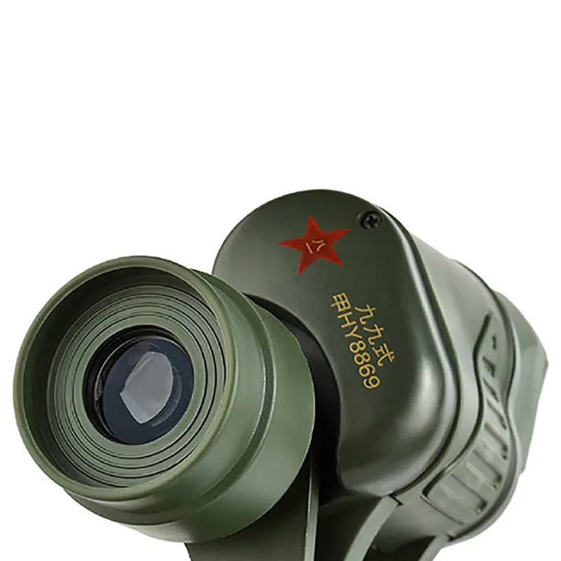 Portable Binoculars 50x50 10KM Wide Angle Outdoor Telescope Waterproof ArmyGreen Military cs real game #2l25 (11)