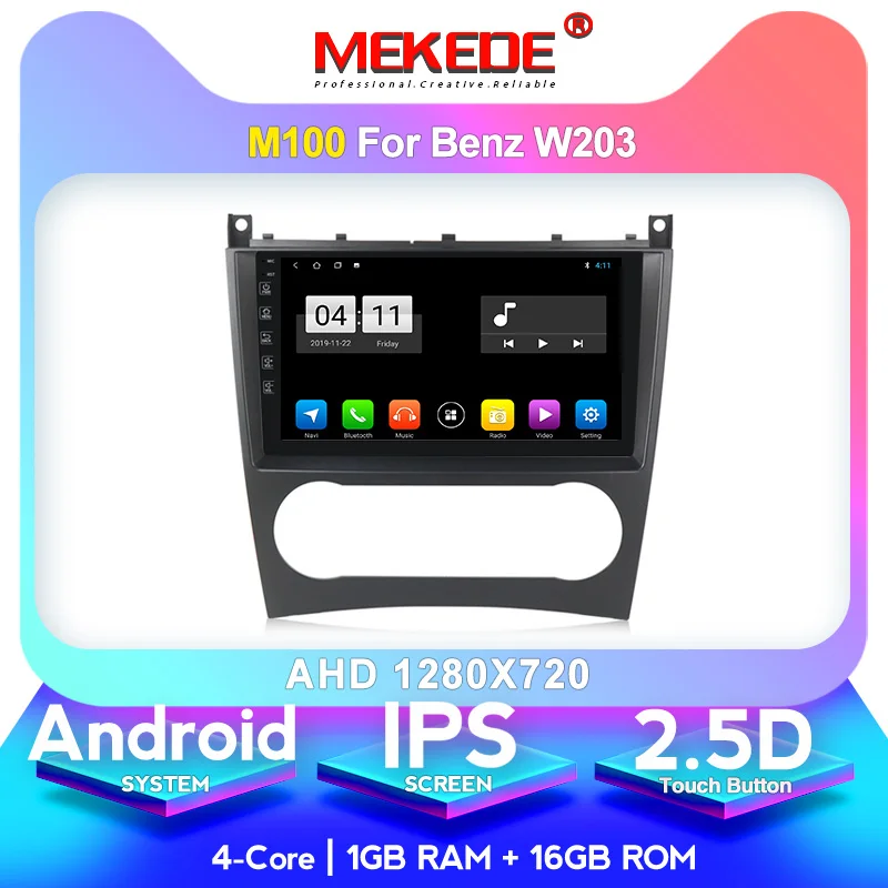 1GB 16GB 4G LTE android10.0 4G+ 64G Автомобильный мультимедийный gps навигатор радио плеер для Mercedes Benz W203 C180 C200 C220 C230 C240 C250 W209 - Цвет: 1GB 16GB
