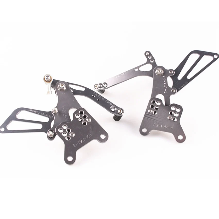 Регулируемые Задние подножки алюминиевые CNC для Honda CBR600F4i 2001-2004 2002 2003 серый