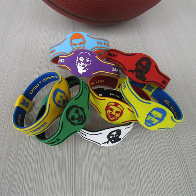High Quality Basketball Sport Energy Silicone Bangle Bracelet Fans Souvenirs Wristband 19cm Wholesale | Спорт и развлечения