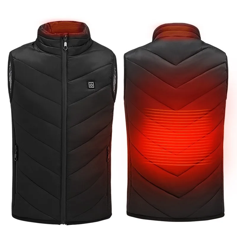 

USB Charging Children's Heated Vest For Primary School Student Winter Jacket Keep Warm Ski Outdoor Wear Fashion 3 Colors