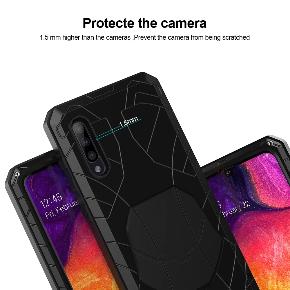 Для samsung Galaxy A30s A50 A51 чехол для телефона жесткий алюминиевый металлический