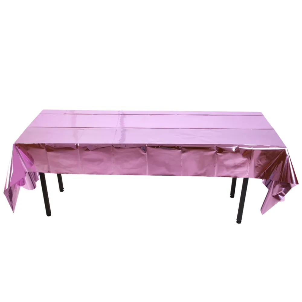 Glossy Disposable Tablecloth Rose Gold Sequin Table Runner for Wedding Party Christmas Table Cover Tablecloth Decoration 1x 2 (7)
