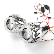 RONAN 2," биксенон H1 объектив проектора H4 H7 светодиодный разъем Оптический Белый ангельские глазки автомобильный Стайлинг Модифицированная фара