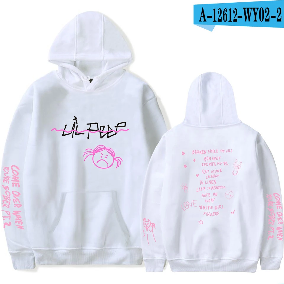white Хит, Мужская толстовка lil peep, Женская толстовка, толстовка для отдыха, уличная одежда, черный хлопок, Забавный принт, хип-хоп, Keep Hellboy, топ с капюшоном - Цвет: white