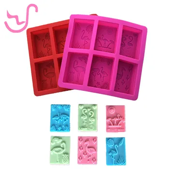 

Free Shipping Classical flamingo shape silicone Soap Mold DIY Bar handmade Tools Soap Making Craft Forms Moulds