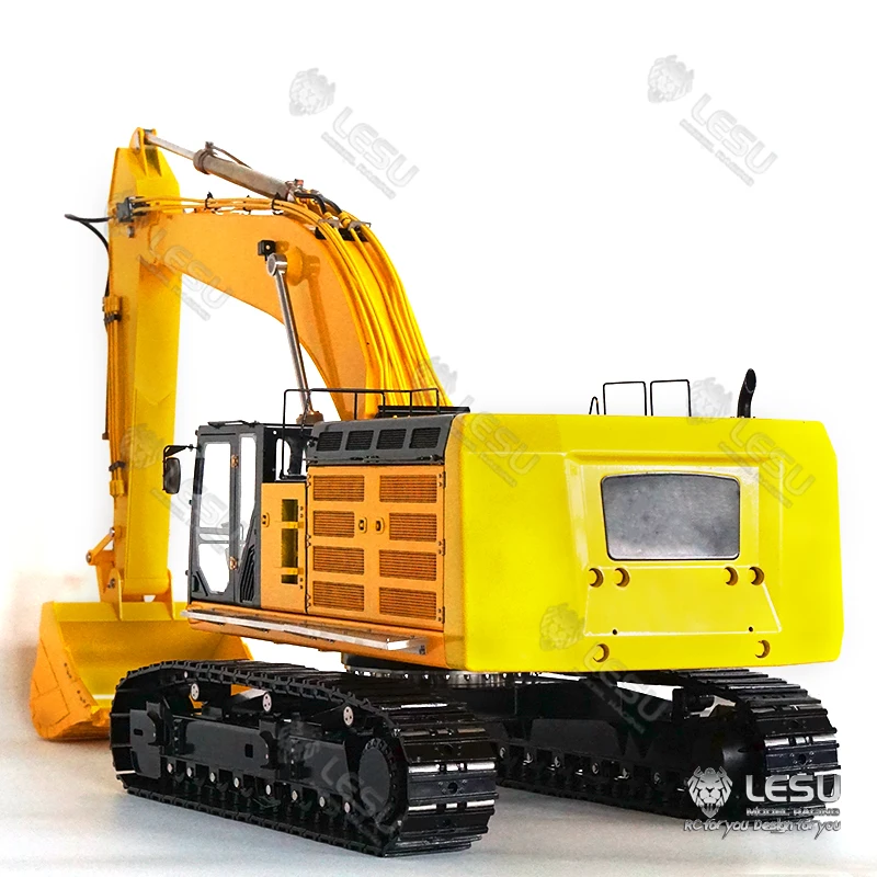 Металлический LESU 1/14 Carter 374 CAT 374F RC гидравлический экскаватор ESC Мотор сервопривод