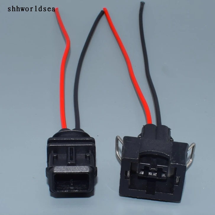 Shhworldsea 2 Pin male Female EV1 топливный инжектор сопла разъем гнездо корпуса для VAG 829441-1