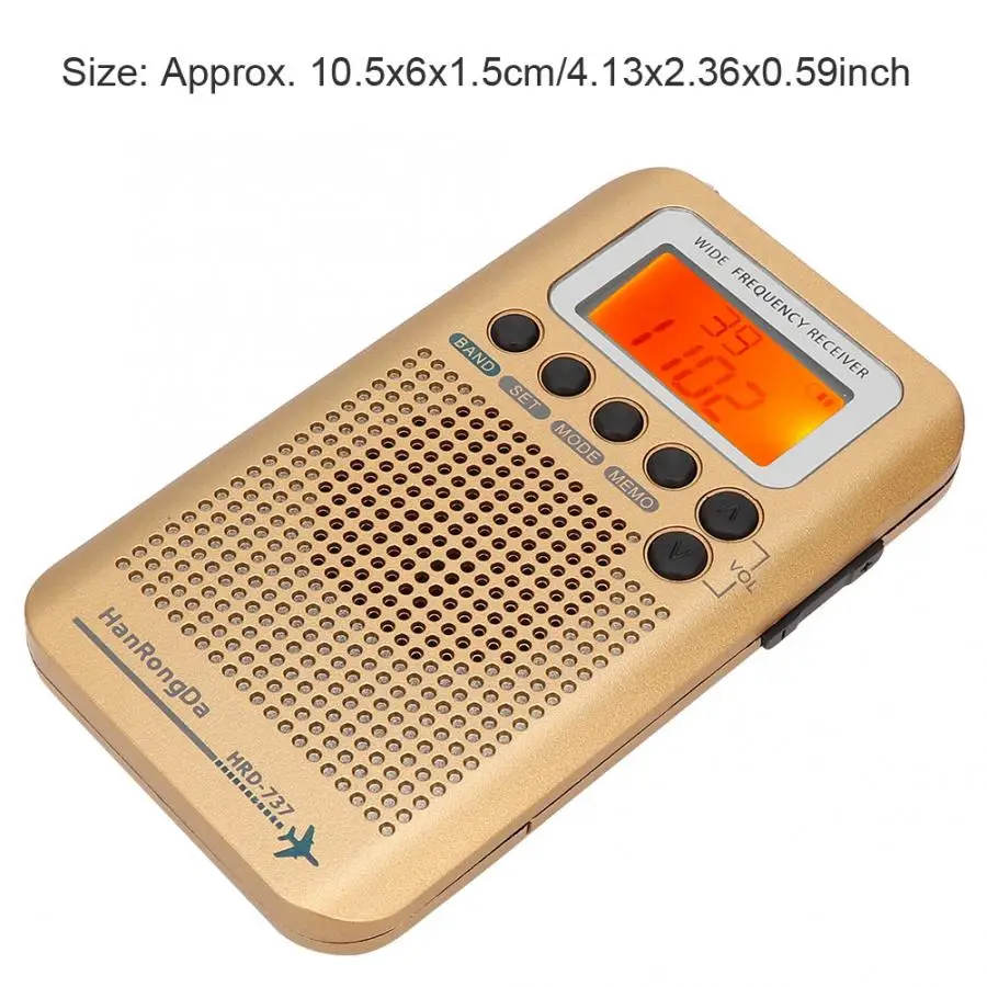 Портативный многофункциональный радиоприемник для воздуха/FM/AM/SW/VHF/CB Band SQ шумоподавление цифровой радиоприемник