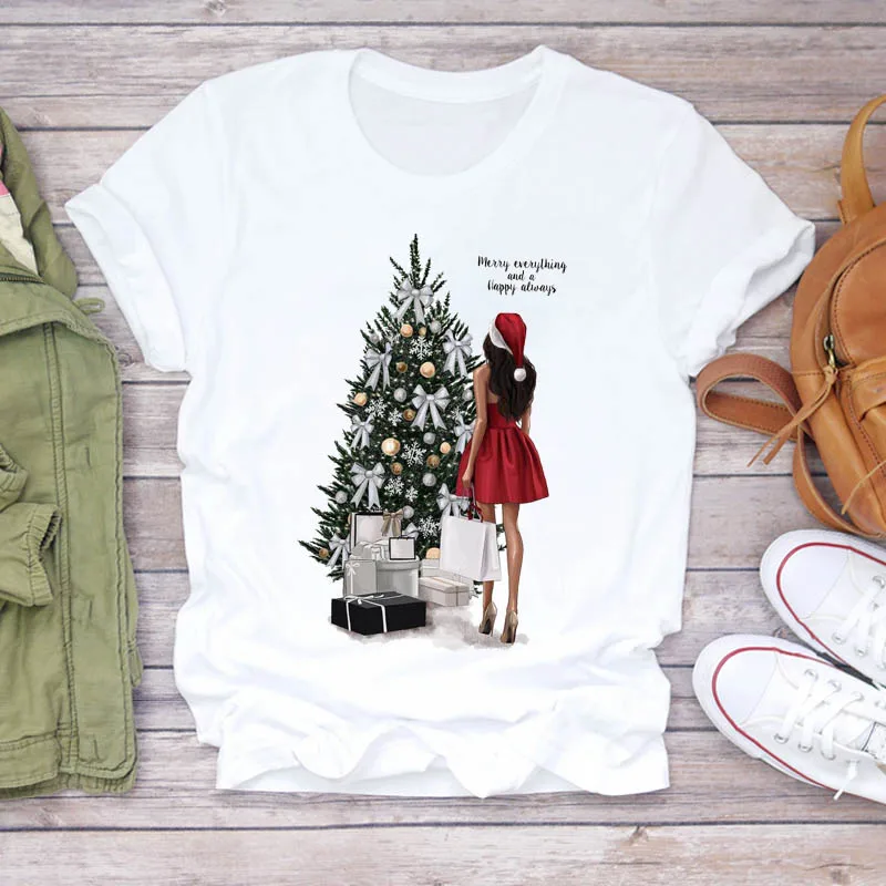 Shirt Ladies Womens Graphic Female Tee 