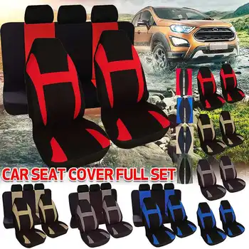

1/2/7pcs Car Seat Covers Universal Multicolor Full Set Car Van Cushion Pad Protector Truck Automobile Interior Accessories