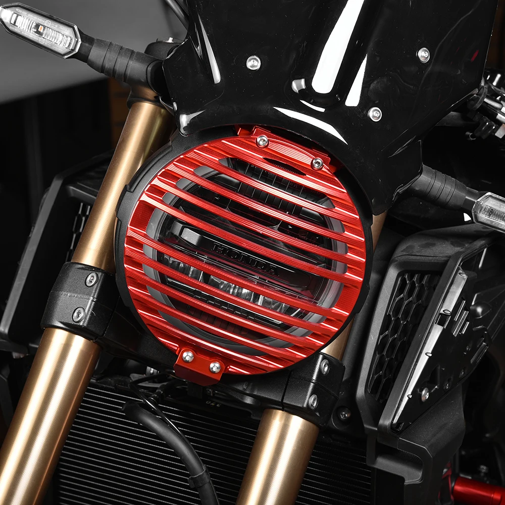 

CNC Aluminum Headlight Lens Grille Head Light Guard Protector Mesh Cover For Honda CB650R CB 650R 2019 2020 Motorcycle Parts