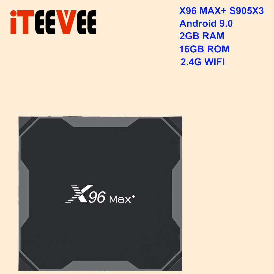 X96 max plus Smart tv Box Android9.0 четырехъядерный процессор Amlogic S905X3 4 ГБ 32 ГБ 64 Гб 2,4G и 5,0G WIIF BT4.0 1000M 8K HD телеприставка Netflix - Цвет: 2GB 16GB