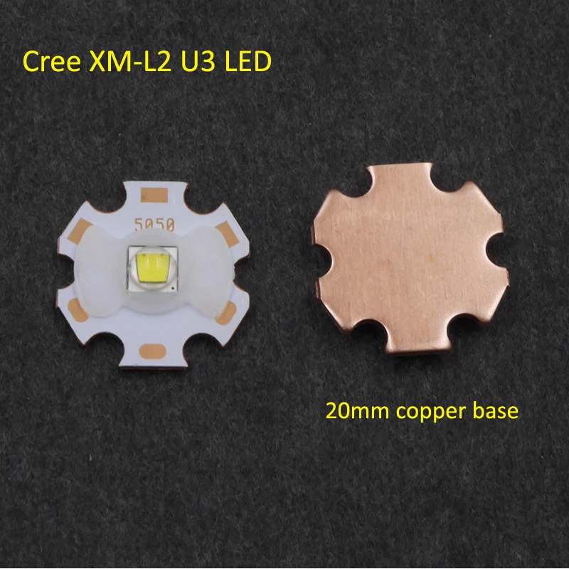 17 мм 3,7 в~ 8,4 в 5 режимов драйвер для сетевой платы+ Cree XM-L2 U3 холодный белый/нейтральный белый/теплый белый светодиодный светильник для вспышки велосипедный светильник