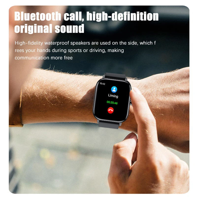 Новые смарт часы LIGE с Bluetooth и вызовом для мужчин женщин спортивные
