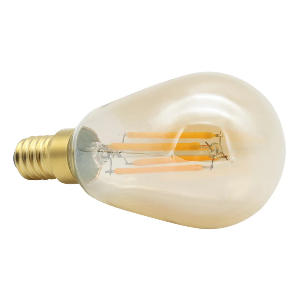 ST45 Edison Bulb LED Lamp Filament Crystal Lamp Light Source Vintage Retro Decorative Lights 220V 4W E14 Edison Screw