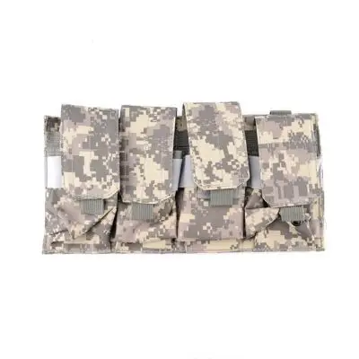 Molle 600D quadrup тройной подсумок Открытый Тактический Военный Инструмент спортивные аксессуары сумка ACU Мультикам - Цвет: ACU camo