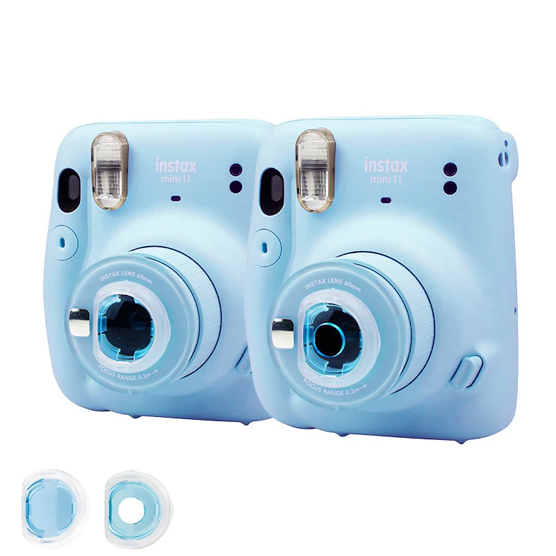 4 Filtri Colorati Per Obiettivo Fujifilm Instax Mini 12 – Rosa, Giallo, Verde, Blu, In PVC, Per Selfie E Scatti Creativi
