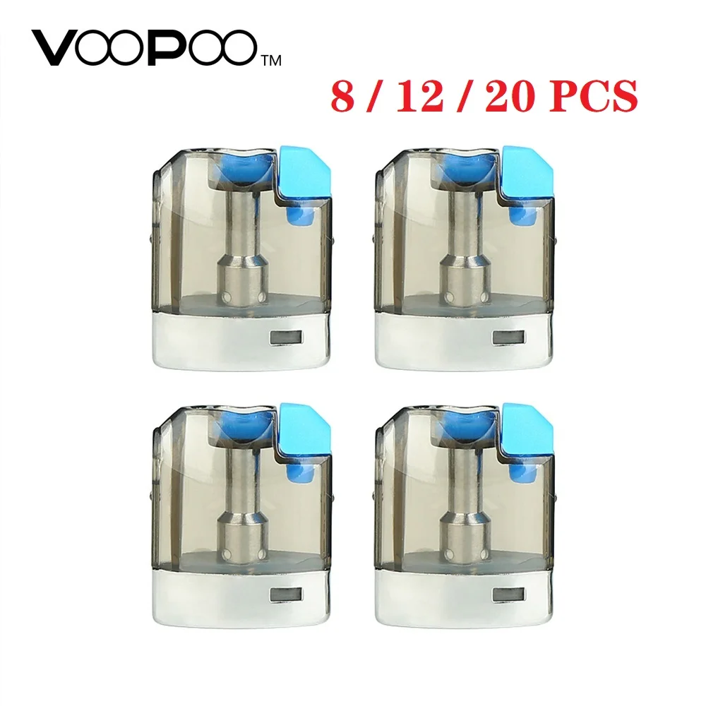 

8/12/20 pcs Original VOOPOO VFL Pod Cartridge 0.8ml Capacity & 1.2ohm Ceramic Coil for VOOPOO VFL Pod Kit Ecig Vape Cartridge